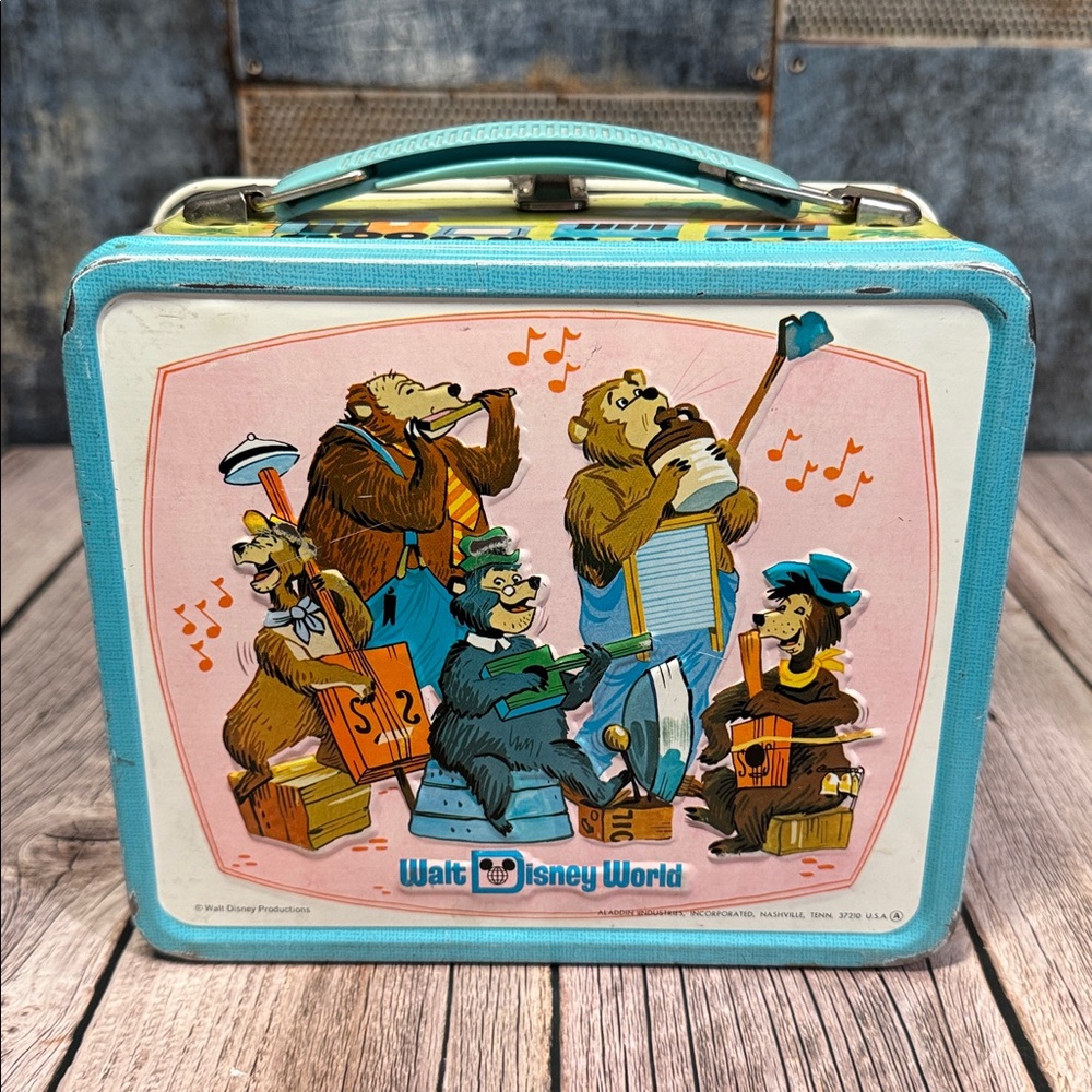 Vintage Aladdin Walt Disney World Metal Lunch Box and Thermos - Picture 6 of 16